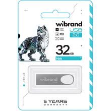 Флеш-драйв WIBRAND Irbis 32GB 2.0 Silver (WI2.0/IR32U3S)