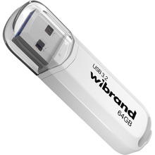 Флеш-драйв WIBRAND 64GB Marten White 3.2 Gen 1 (3.0) White (WI3.2/MA64P10W)