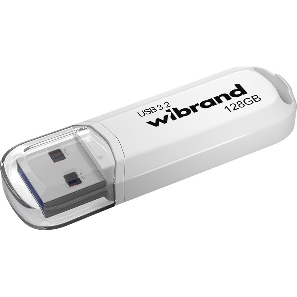 Флеш-драйв WIBRAND 128GB Marten White 3.2 Gen 1 (3.0) (WI3.2/MA128P10W)