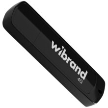 Флеш-драйв WIBRAND Grizzly USB 2.0 4Gb Black (WI2.0/GR4P3B)