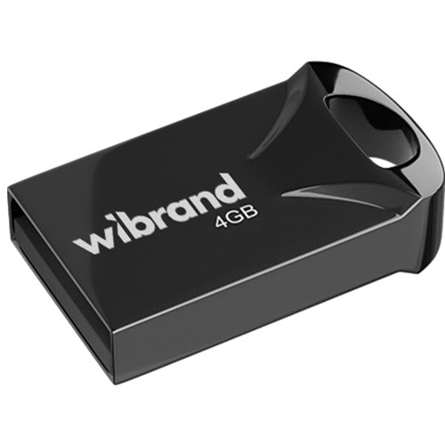 Флеш-драйв WIBRAND Hawk USB 2.0 4Gb Black (WI2.0/HA4M1B)