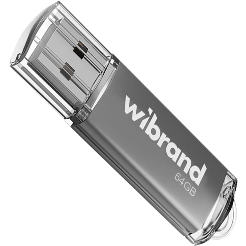 Флеш-драйв WIBRAND Cougar 64GB USB 2.0 Silver (WI2.0/CU64P1S)