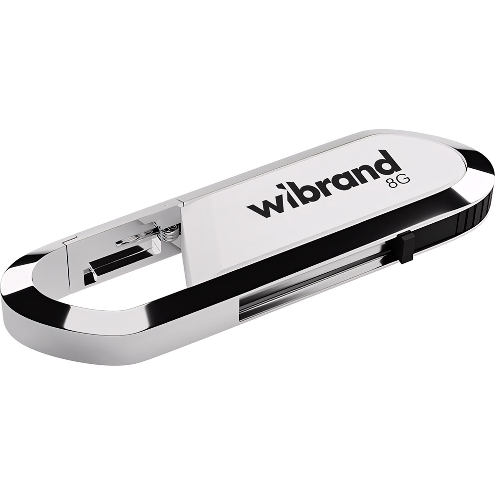 Флеш-драйв WIBRAND USB 2.0 Aligator 8Gb White (WI2.0/AL8U7W)