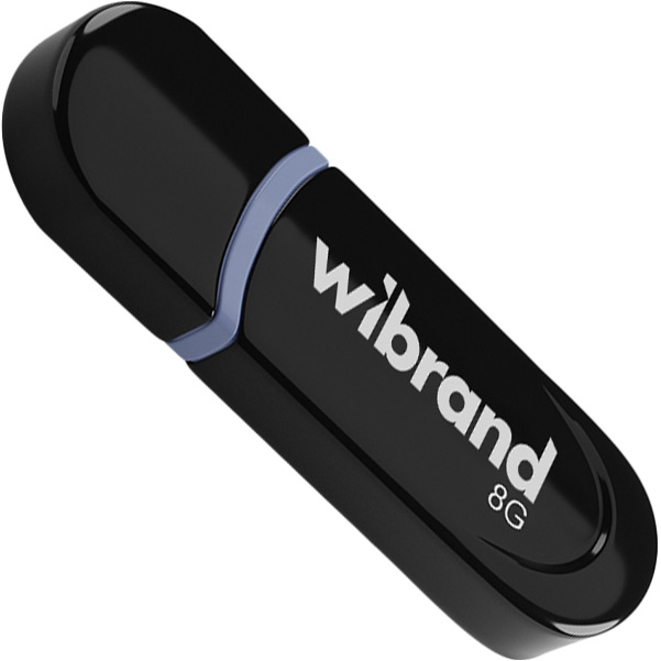 Флеш-драйв WIBRAND Panther 8Gb USB 2.0 Black (WI2.0/PA8P2B)