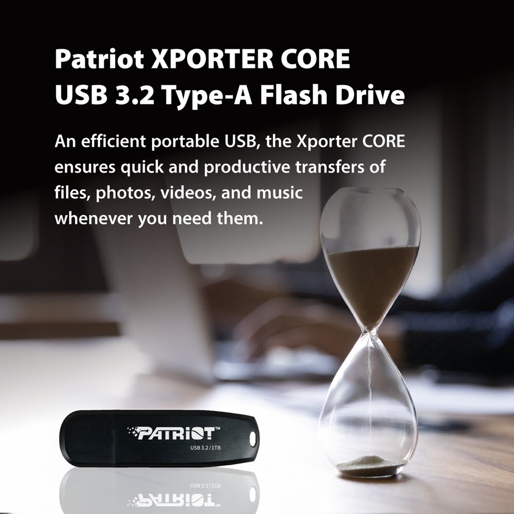 Фото Флеш-драйв PATRIOT Xporter Core USB 3.2 128 GB Gen 1 (PSF128GXRB3U)