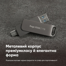 Флеш-драйв PATRIOT Rage R550 1 TB USB 3.2 Gen 1 Type-A+C (PE1TR550DSAD)