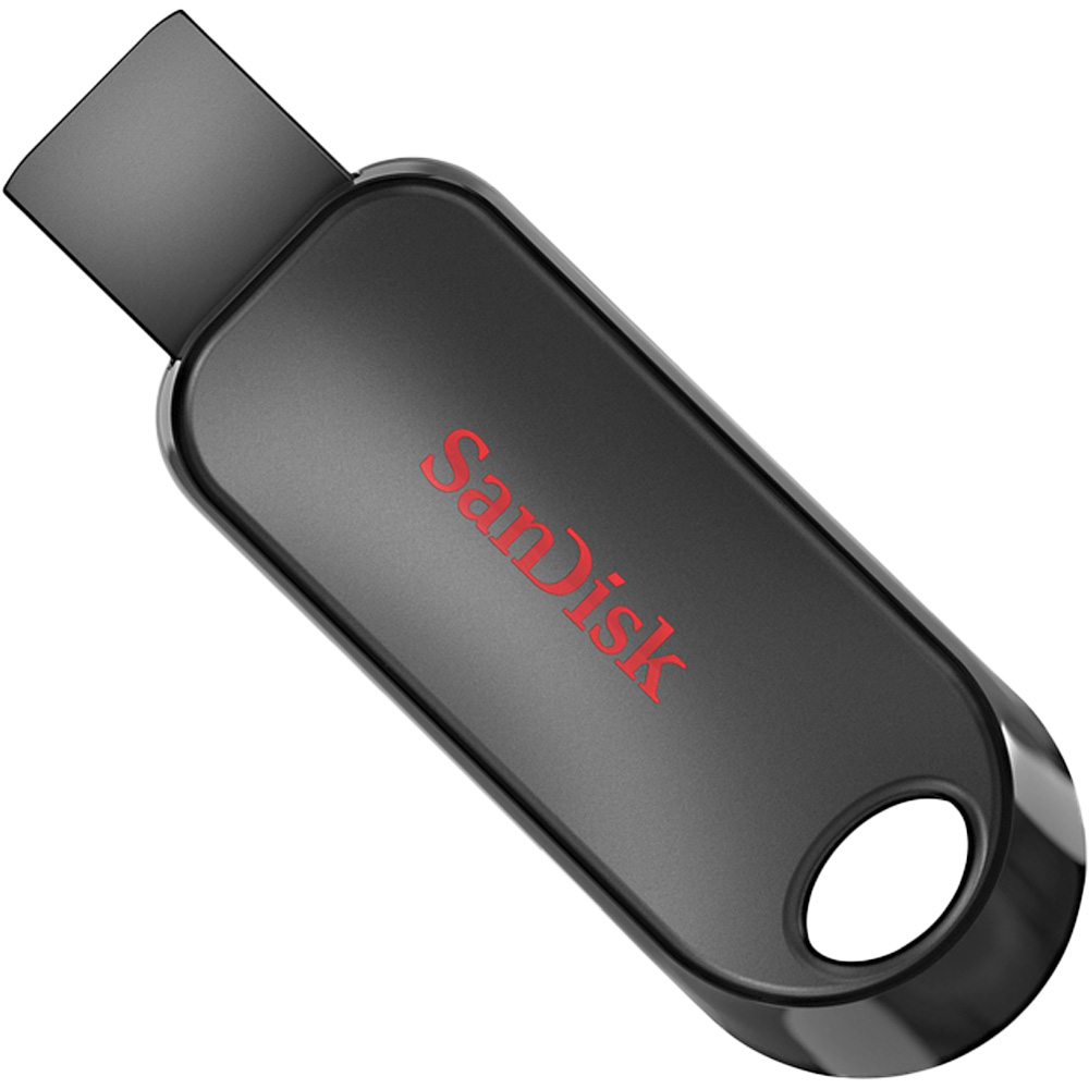 Флеш-драйв SANDISK USB 2.0 Cruzer Snap 128Gb Black (SDCZ62-128G-G35) Конструкция выдвижная