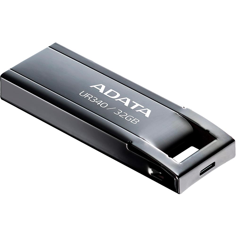 Флеш-драйв ADATA UR340 32Gb Black (AROY-UR340-32GBK) Материал корпуса металл