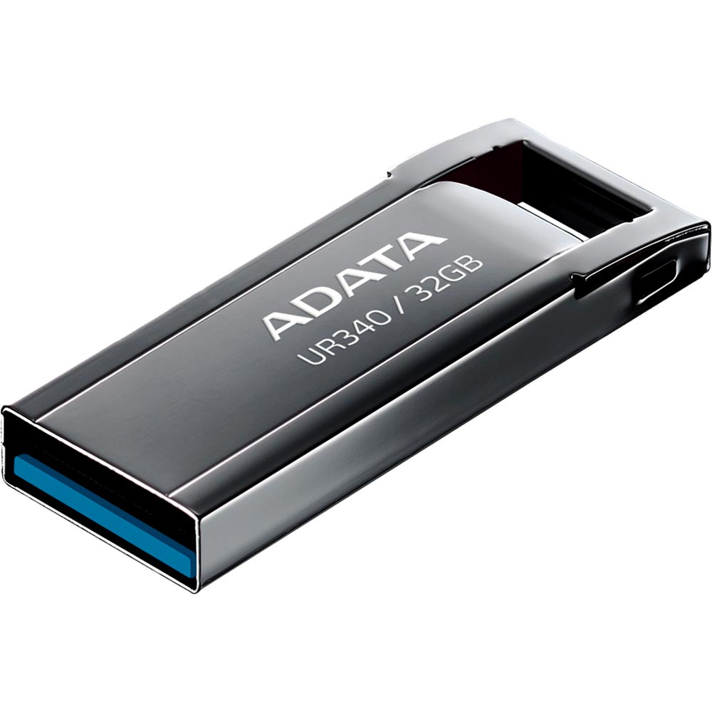 Флеш-драйв ADATA UR340 32Gb Black (AROY-UR340-32GBK) Конструкция монолит