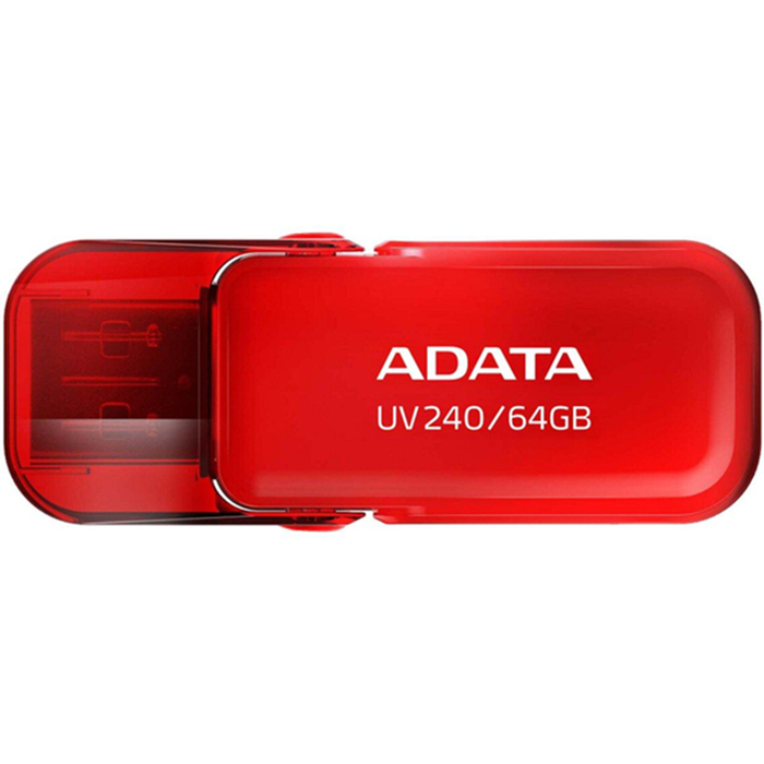 Флеш-драйв ADATA USB 2.0 AUV 240 64Gb Red (AUV240-64G-RRD) Конструкція поворотна