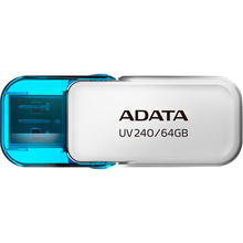 Флеш-драйв ADATA USB 2.0 AUV 240 64Gb White (AUV240-64G-RWH)