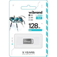 Флеш-драйв WIBRAND Ant 128GB Silver (WI3.2/AN128M4S)