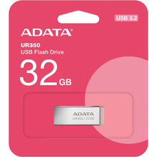 Флеш-драйв ADATA UR 350 32 Gb USB 3.2 Silver/Beige (UR350-32G-RSR/BG)