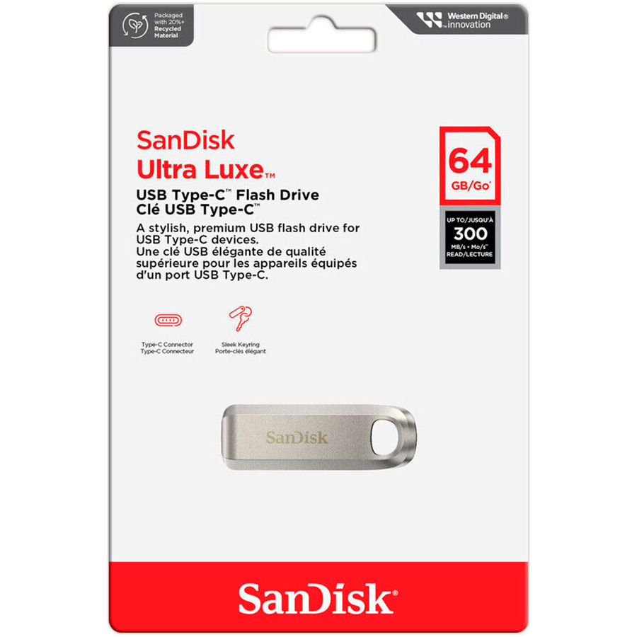 Флеш-драйв SANDISK Ultra Luxe 64GB (SDCZ75-064G-G46) Интерфейс USB Type-C