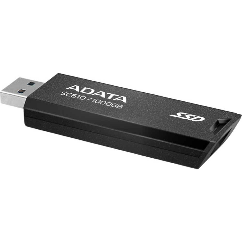 Флеш-драйв ADATA SC610 1TB USB 3.2 Black (SC610-1000G-CBK/RD) Матеріал корпуса пластик