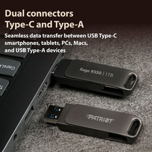 Флеш-драйв PATRIOT USB 3.2 Gen 1 Rage R550 32GB Type-A+C (PE32GR550DSAD)