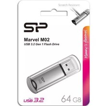 Флеш-драйв SILICON POWER Marvel M02 64GB Silver (SP064GBUF3M02V1S)