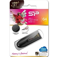 Флеш-драйв SILICON POWER Blaze B25 64GB Black (SP064GBUF3B25V1K)