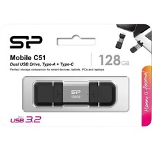 Флеш-драйв SILICON POWER Mobile C51 128GB Silver (SP128GBUC3C51V1S)