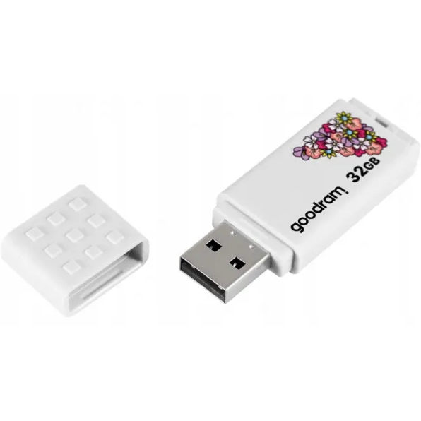 Флеш-драйв GOODRAM UME2 Spring 32GB White (UME2-0320W0R11-SP) Конструкция съемный колпачок