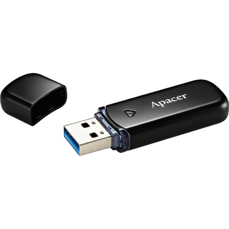 Флеш-драйв APACER AH355 128GB USB 3.2 Black (AP128GAH355B-1) Об'єм пам'яті 128 Гб