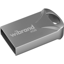 Флеш-драйв WIBRAND Hawk 4Gb Silver (WI2.0/HA4M1S)