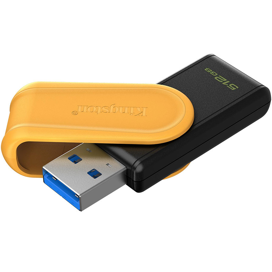 Флеш-драйв KINGSTON DTXS 512GB USB 3.2 Gen 1 Black/Yellow (DTXS/512GB) Конструкція поворотна