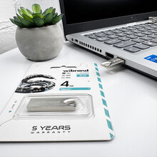 Флеш-драйв WIBRAND Taipan 4Gb Silver (WI2.0/TA4U2S)