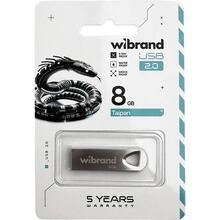 Флеш-драйв WIBRAND Taipan 8Gb Silver (WI2.0/TA8U2S)