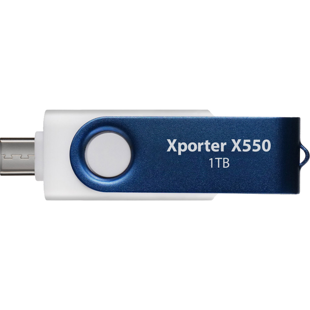 Флеш-драйв PATRIOT Xporter X550 1TB Blue (PS1TX550AAD) Конструкція поворотна