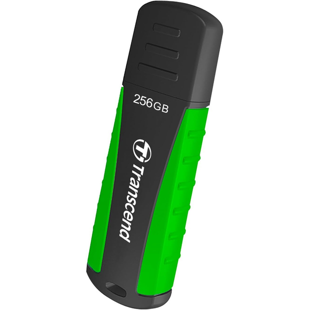 Флеш-драйв TRANSCEND JetFlash 810 256GB USB 3.1 Green (TS256GJF810) Матеріал корпуса гумове покриття