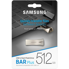 Флеш-драйв SAMSUNG Bar Plus USB 3.2 Gen 1 512GB Silver (MUF-512BE3/APC)
