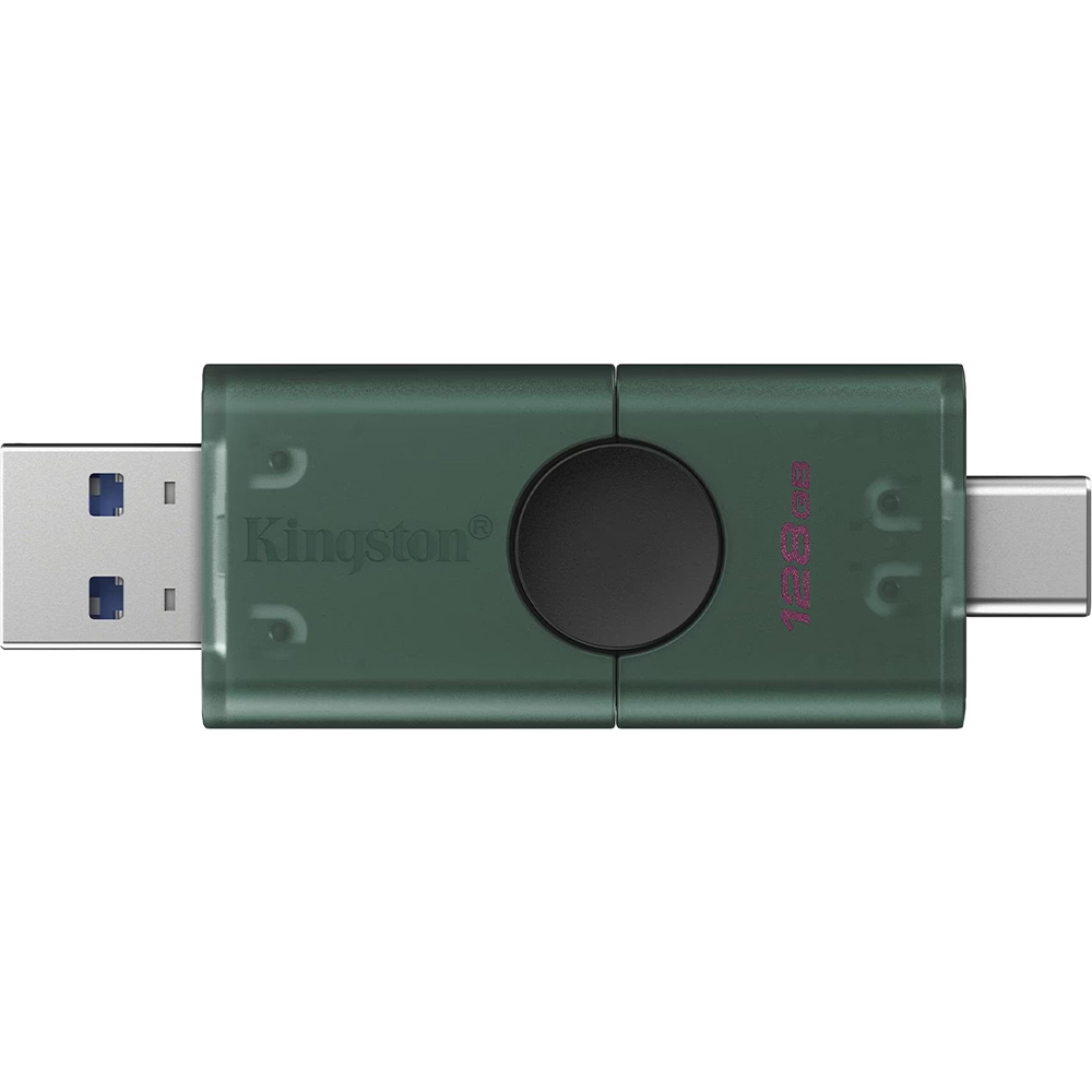 Флеш-драйв KINGSTON DataTraveler Duo USB3.2 128GB Type-C Green (DTDEG2/128GB) Матеріал корпуса пластик