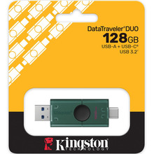 Флеш-драйв KINGSTON DataTraveler Duo USB3.2 128GB Type-C Green (DTDEG2/128GB)