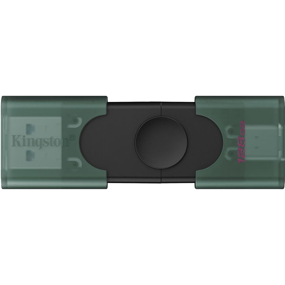 Флеш-драйв KINGSTON DataTraveler Duo USB3.2 128GB Type-C Green (DTDEG2/128GB) Конструкція висувна