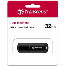 Флеш-драйв TRANSCEND JetFlash 700 32 GB USB 3.1 Black (TS32GJF700)