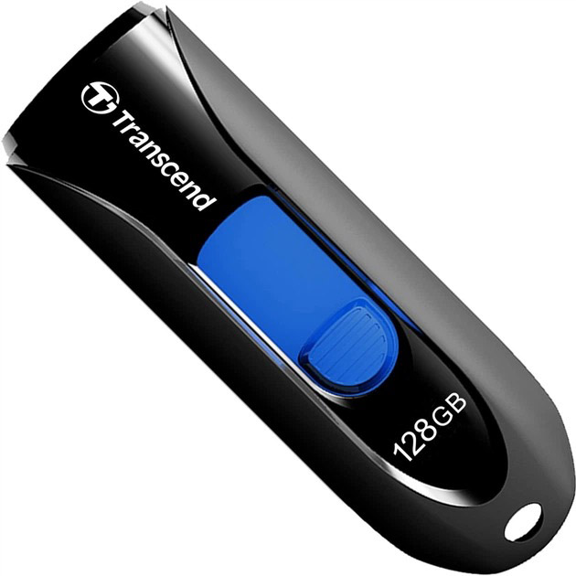 Флеш-драйв TRANSCEND JetFlash 790 128GB USB 3.1 Black (TS128GJF790K) Конструкція висувна