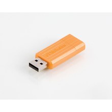 Флеш-драйв VERBATIM STORE'N'GO PIN STRIPE ORANGE 8Gb