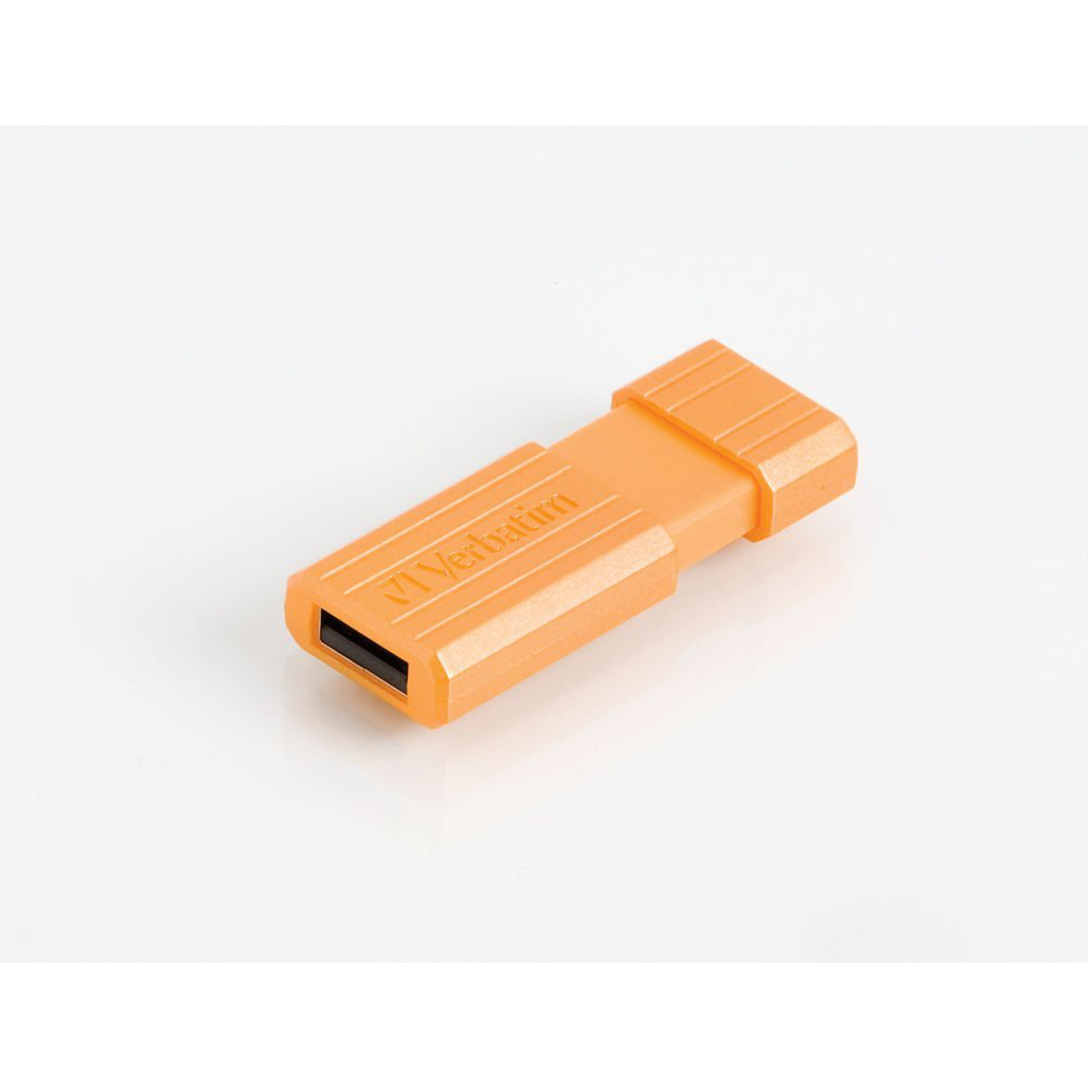 Флеш-драйв VERBATIM STORE'N'GO PIN STRIPE ORANGE 8Gb Объем памяти 8 Гб