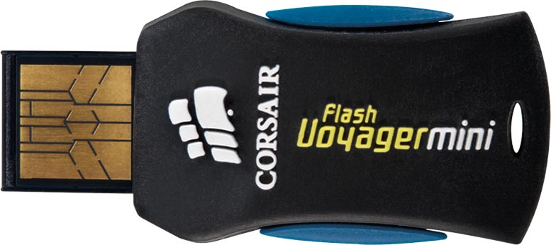 флеш-драйв CORSAIR VoyagerMini 32 GB Объем памяти 32 Гб