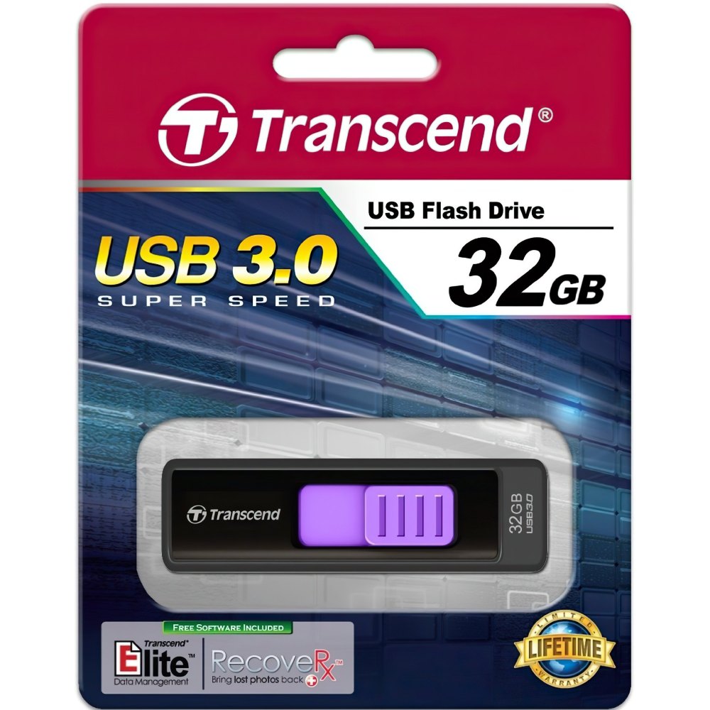 Флеш-драйв TRANSCEND JetFlash 760 32 GB USB 3.0 Матеріал корпуса пластик