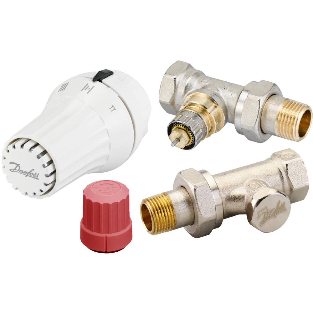 Комплект радиаторный прямой DANFOSS RAE + RA-N + RLV-S 1/2" RA (013G5174)