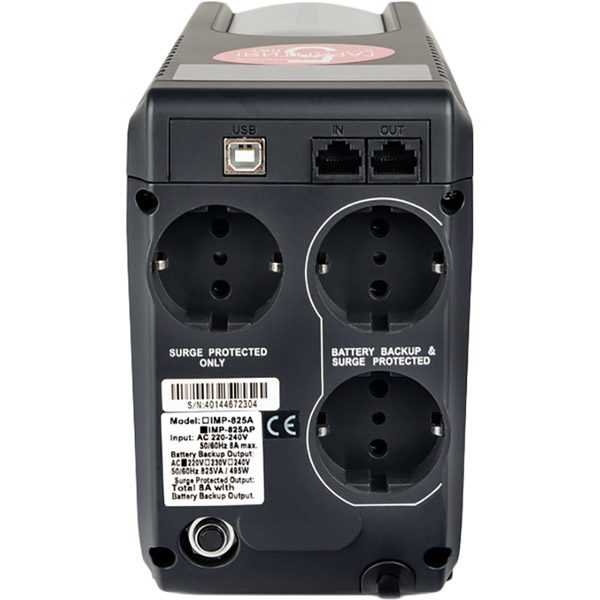 ИБП POWERCOM IMP-825AP (IMP-825AP.SH) Мощность 825