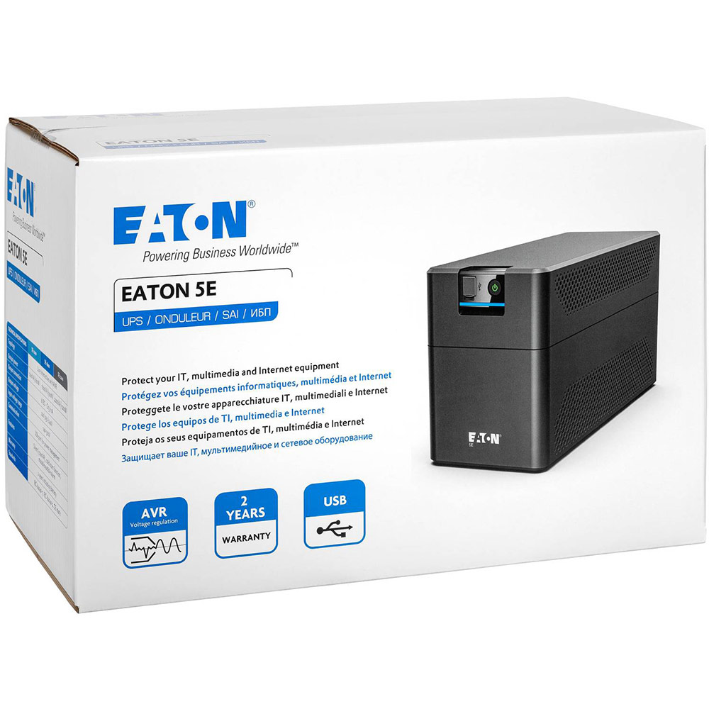 ДБЖ EATON 5E 1200 USB DIN G2 1200VA/660W USB 4xSchuko (5E1200UD) Потужність 660