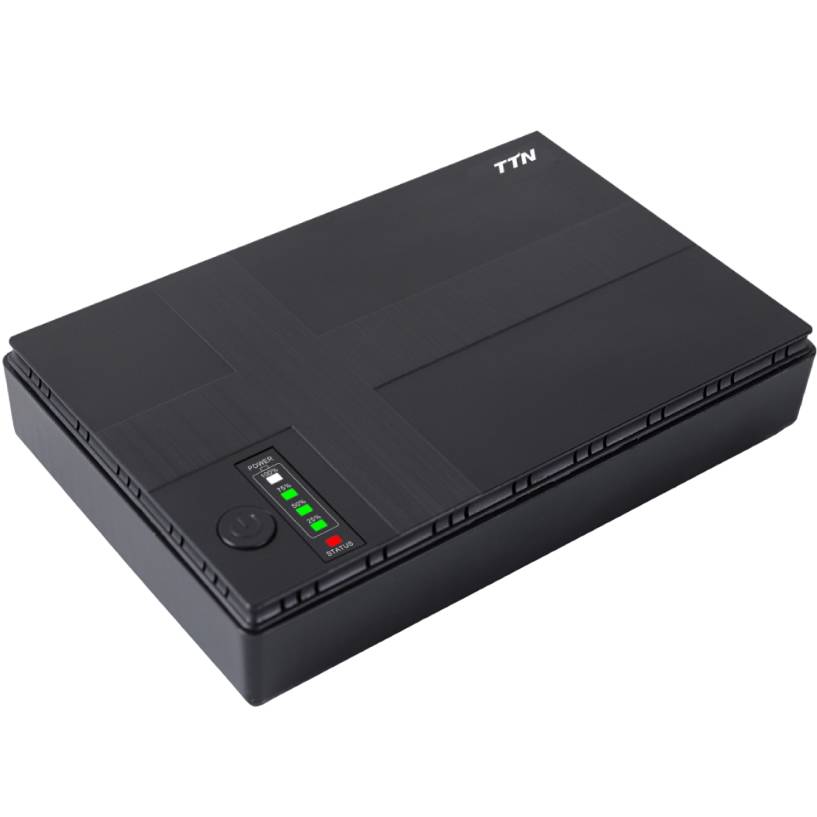 ДБЖ TTN DC-1018 для роутера 18W 12000 mAh Black (1283126593925) Потужність 18