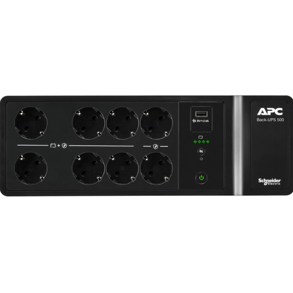 ДБЖ APC 300W/500VA, USB charging port (BE500G2-GR) Потужність 500