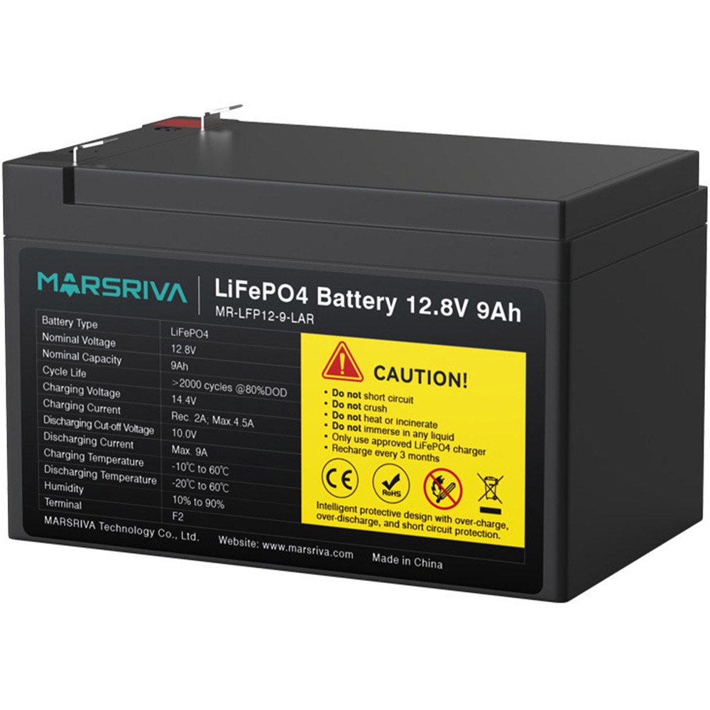 Аккумуляторная батарея MARSRIVA LiFePO4 12.8V 9Ah (MR-LFP12-9-LAR)