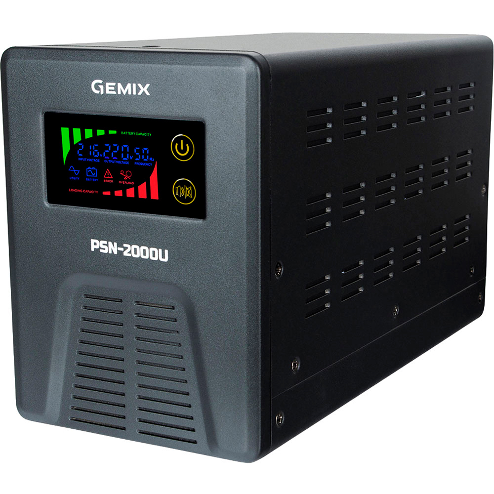 ДБЖ GEMIX PSN-2000U 2000VA/1200W (PSN-2000U) Тип лінійно-інтерактивний (line-interactive)