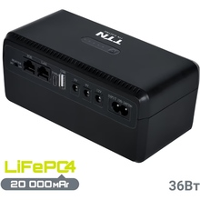 ИБП TTN для роутера DCL-36W 36W LiFePo4 Type-C+PoE 20000mAh Black (1283126598449)