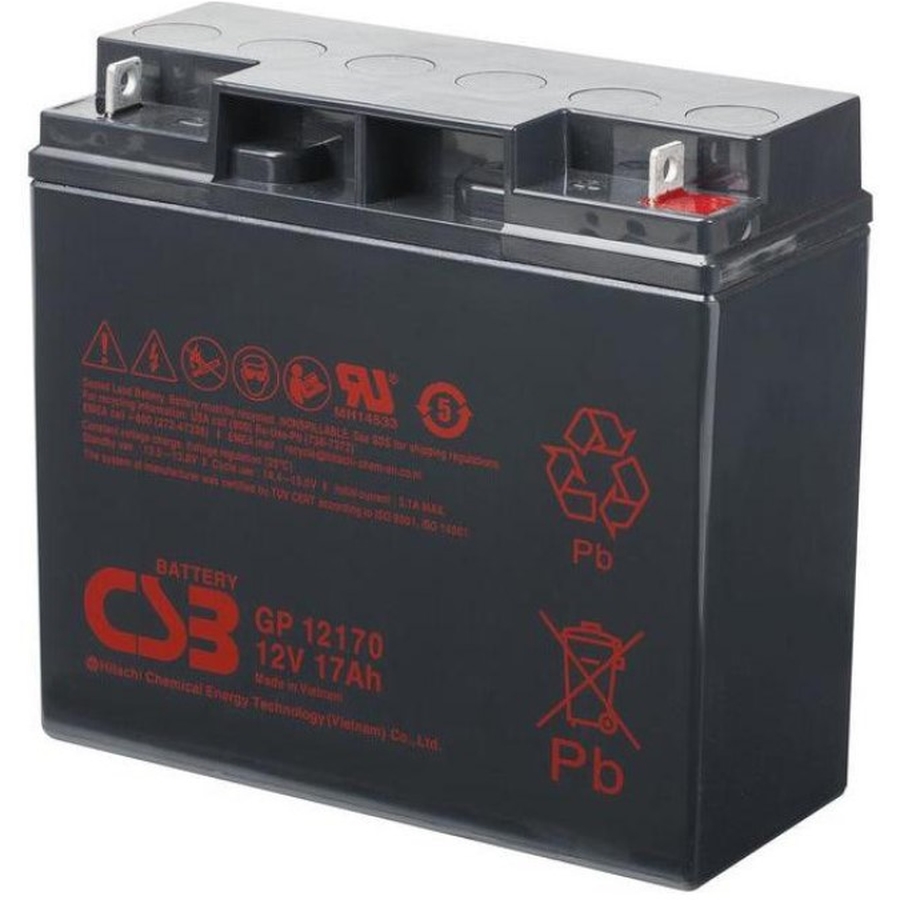 Аккумуляторная батарея CSB GP12170I 12V 17Ah (181х77х167мм), М5, Q4/96 Напряжение 12